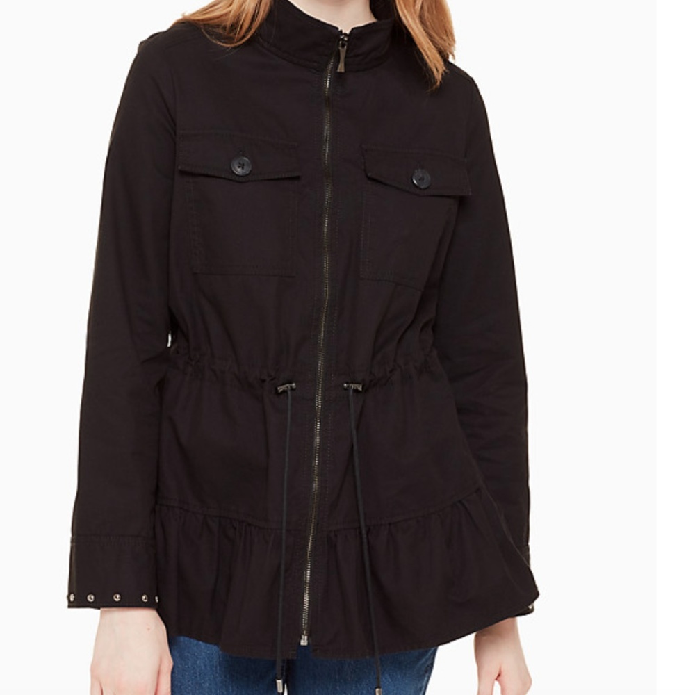 Kate spade stud embellished twill jacket **FIRM**